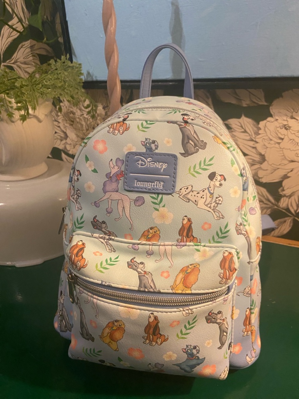 Loungefly Kids Pastel Blue Disney Dogs Mini Backpack